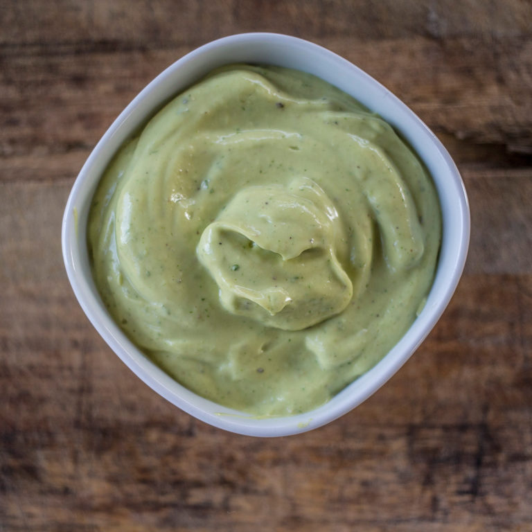 Creamy Dairy Free Avocado Sauce (Paleo & Vegan)