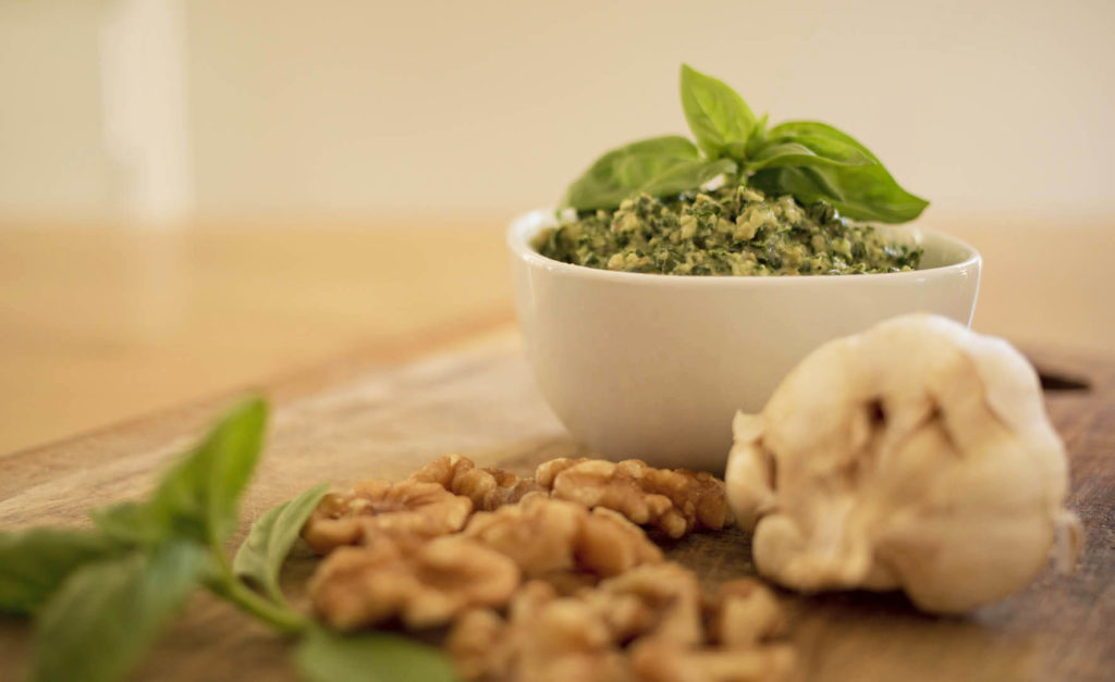 So quick and easy and a tasty way to get more greens into your little ones! A vegan pesto that goes perfectly on your favorite platter. Dairy Free, Vegan, Gluten Free.