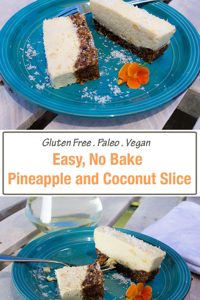 Pineapple and Coconut Slice Pinterest Image
