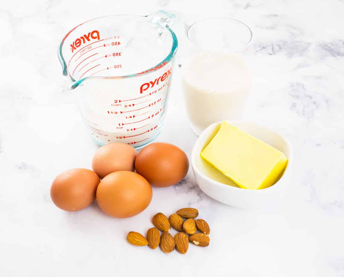 Photo of various food intolerance dairy, nuts & eggs