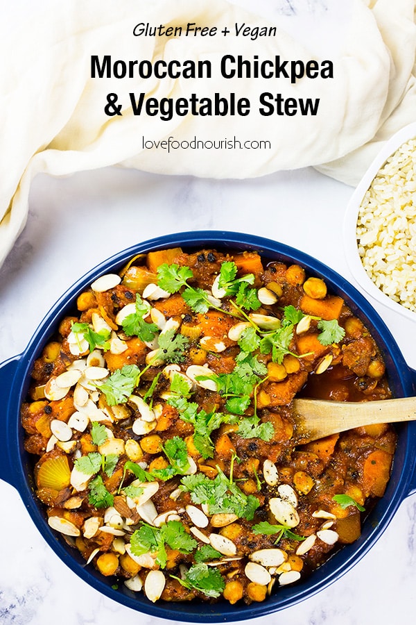 Moroccan Chickpea Stew Pinterest Image