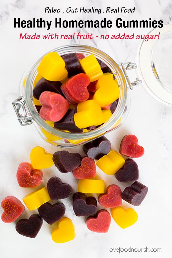 Homemade Healthy Gummies Recipe Made with Real Fruit