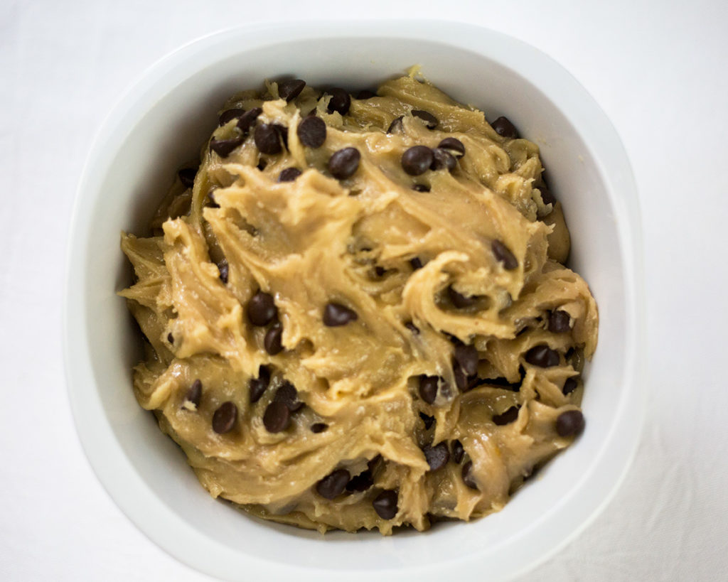 Cookie Dough for Gluten Free Chocolate Chip Cookies