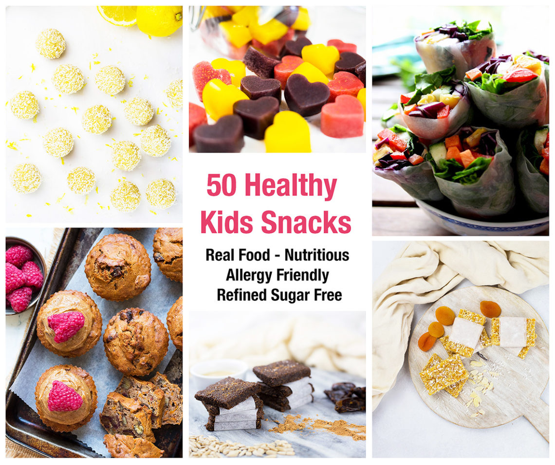 50 Healthy Snacks For Kids Gluten Free Dairy Free Refined Sugar Free Love Food Nourish