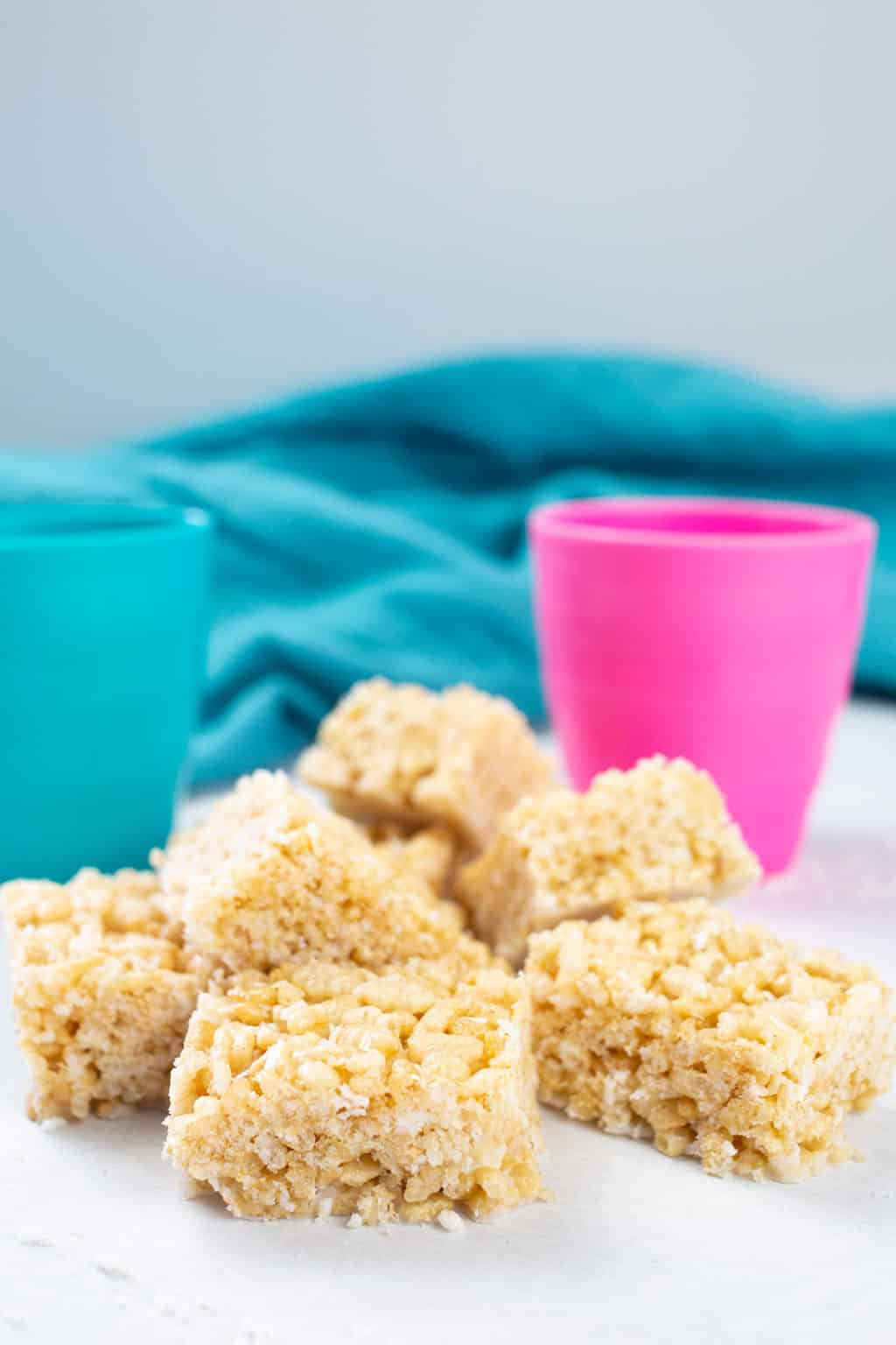 Rice Bubble Slice with Honey & Coconut Love Food Nourish