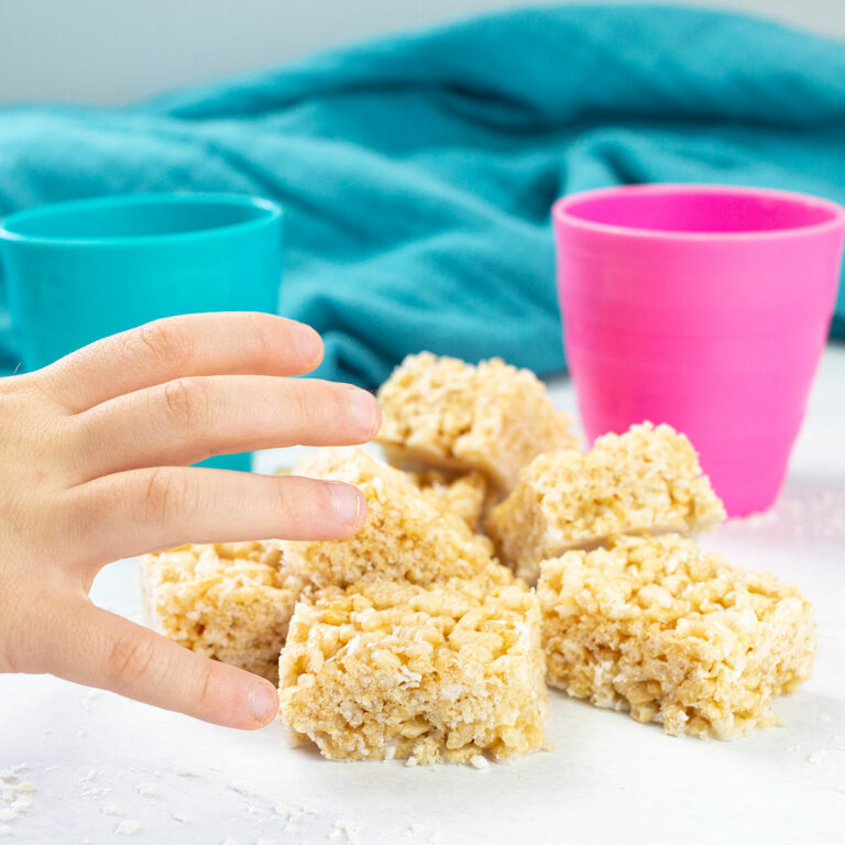 Rice Bubble Slice with Honey & Coconut