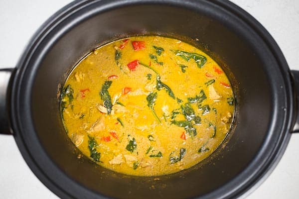 Chicken satay in slow cooker